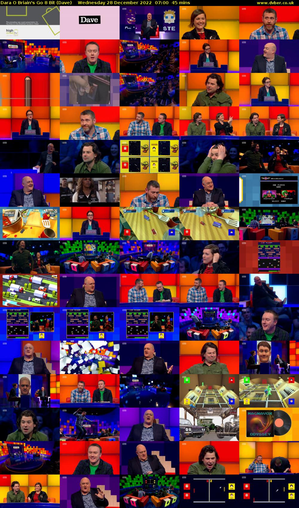 Dara O Briain's Go 8 Bit (Dave) Wednesday 28 December 2022 07:00 - 07:45