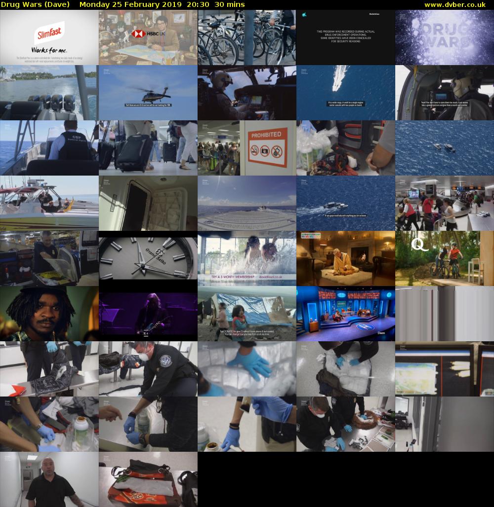 Drug Wars (Dave) Monday 25 February 2019 20:30 - 21:00