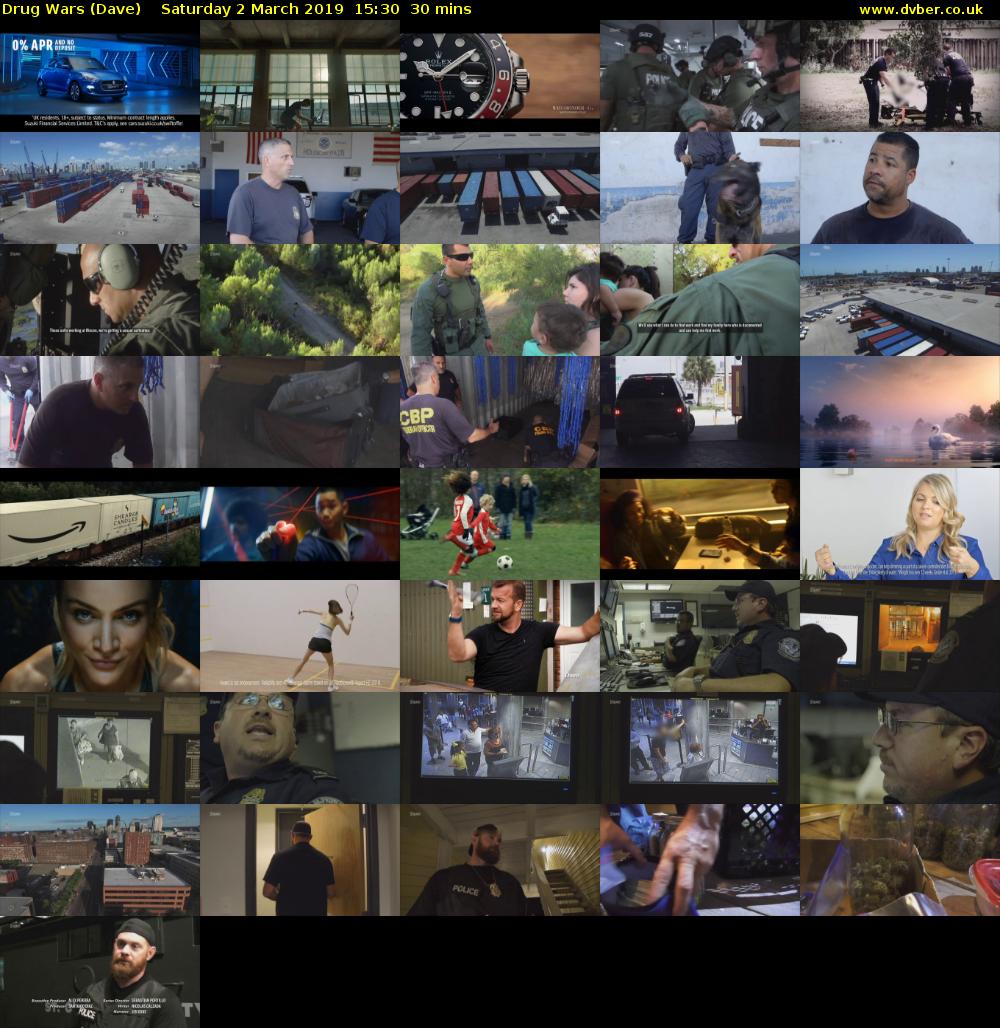 Drug Wars (Dave) Saturday 2 March 2019 15:30 - 16:00