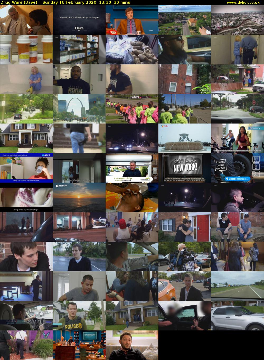 Drug Wars (Dave) Sunday 16 February 2020 13:30 - 14:00