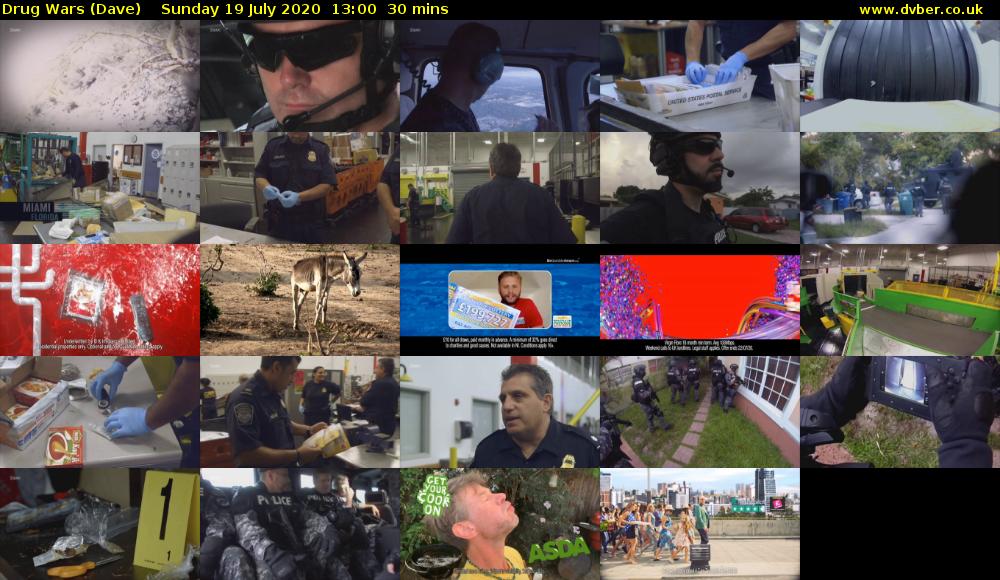 Drug Wars (Dave) Sunday 19 July 2020 13:00 - 13:30