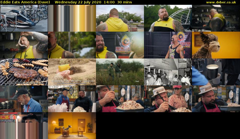 Eddie Eats America (Dave) Wednesday 22 July 2020 14:00 - 14:30