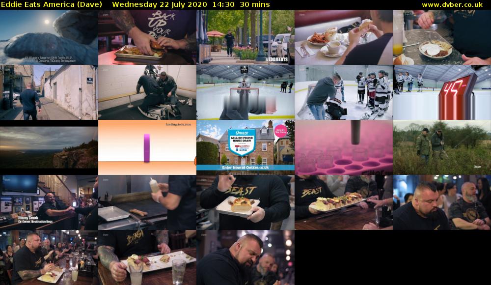 Eddie Eats America (Dave) Wednesday 22 July 2020 14:30 - 15:00