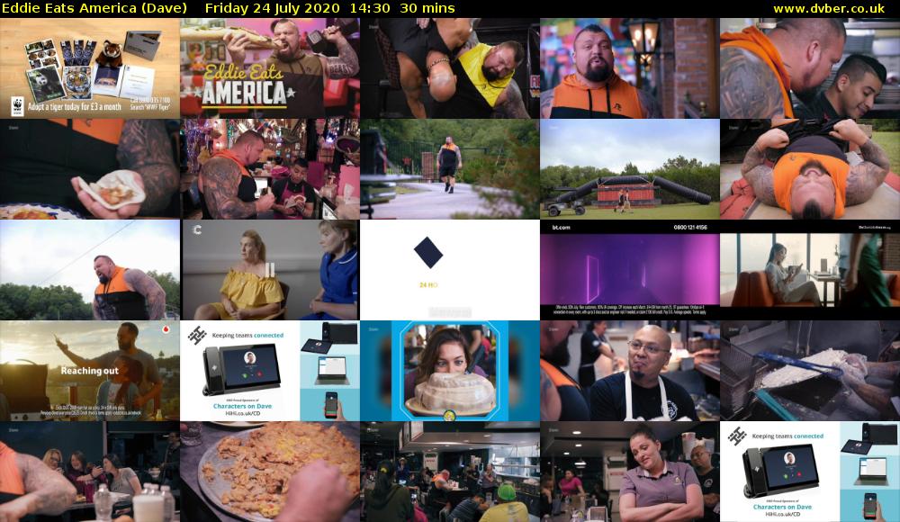 Eddie Eats America (Dave) Friday 24 July 2020 14:30 - 15:00