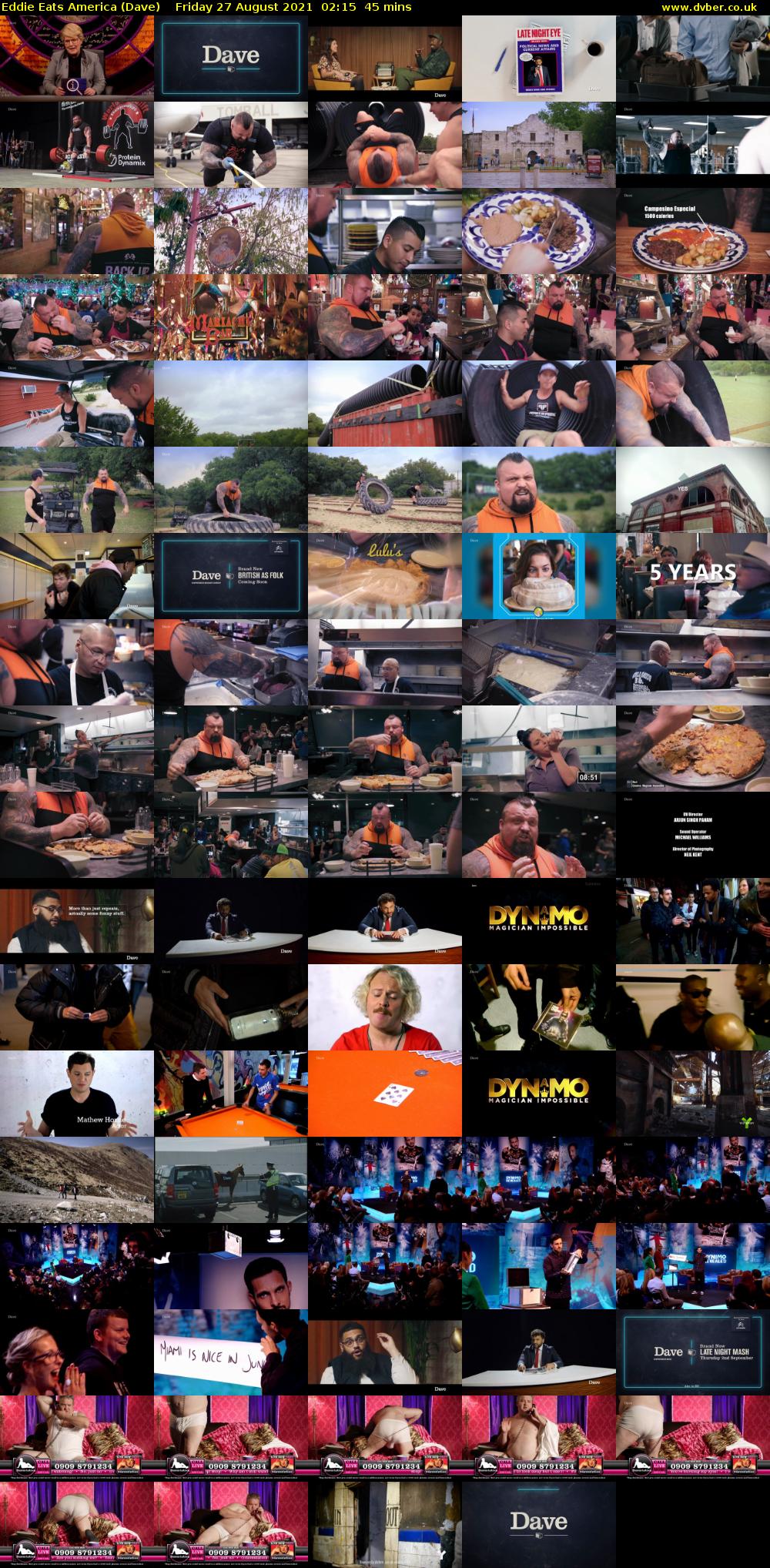 Eddie Eats America (Dave) Friday 27 August 2021 03:15 - 04:00