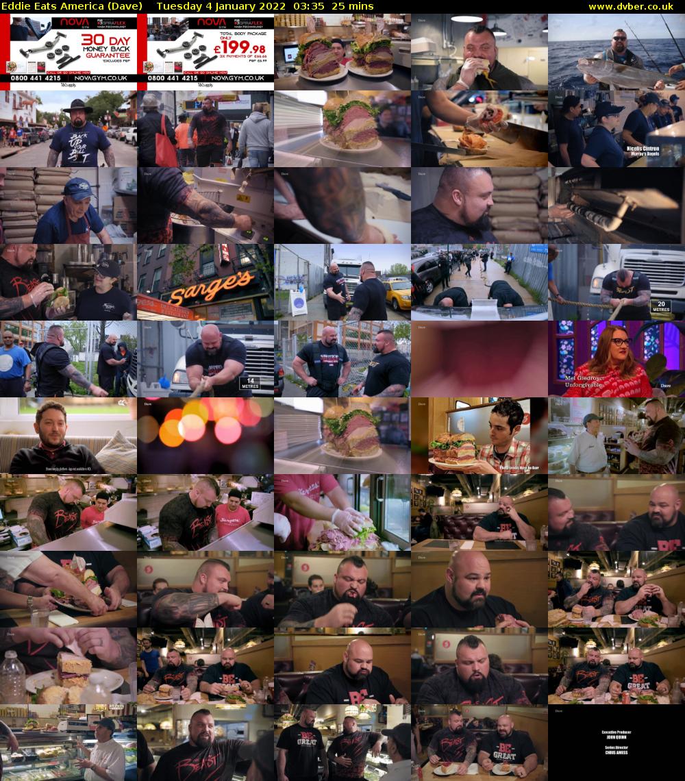 Eddie Eats America (Dave) Tuesday 4 January 2022 03:35 - 04:00