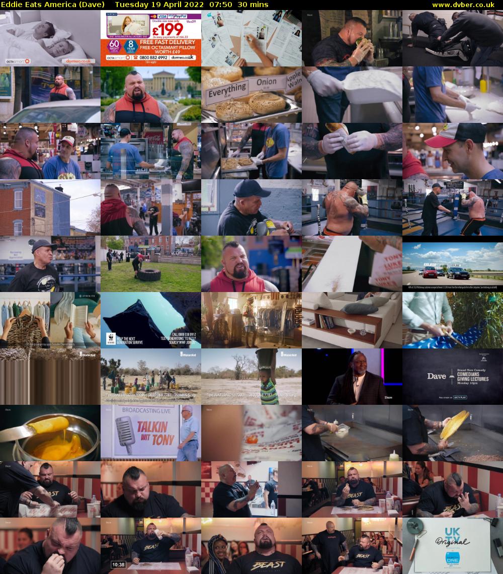 Eddie Eats America (Dave) Tuesday 19 April 2022 07:50 - 08:20