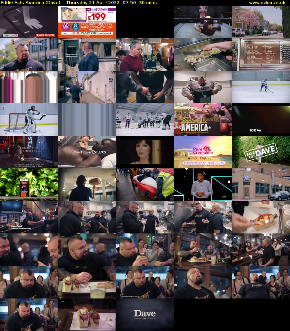 Eddie Eats America (Dave) Thursday 21 April 2022 07:50 - 08:20
