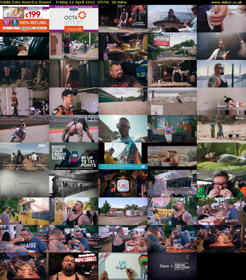Eddie Eats America (Dave) Friday 22 April 2022 07:50 - 08:20