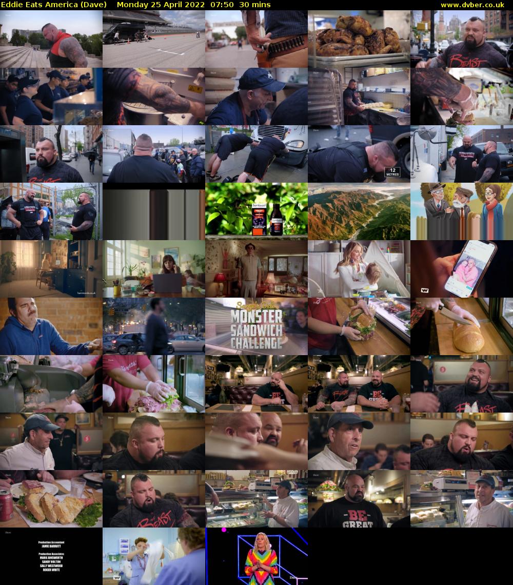 Eddie Eats America (Dave) Monday 25 April 2022 07:50 - 08:20