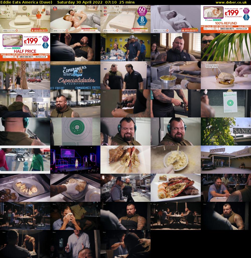 Eddie Eats America (Dave) Saturday 30 April 2022 07:10 - 07:35