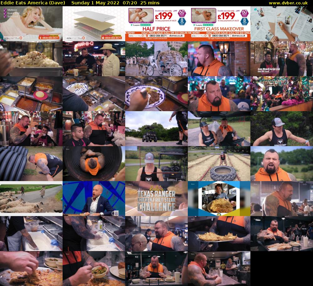 Eddie Eats America (Dave) Sunday 1 May 2022 07:20 - 07:45