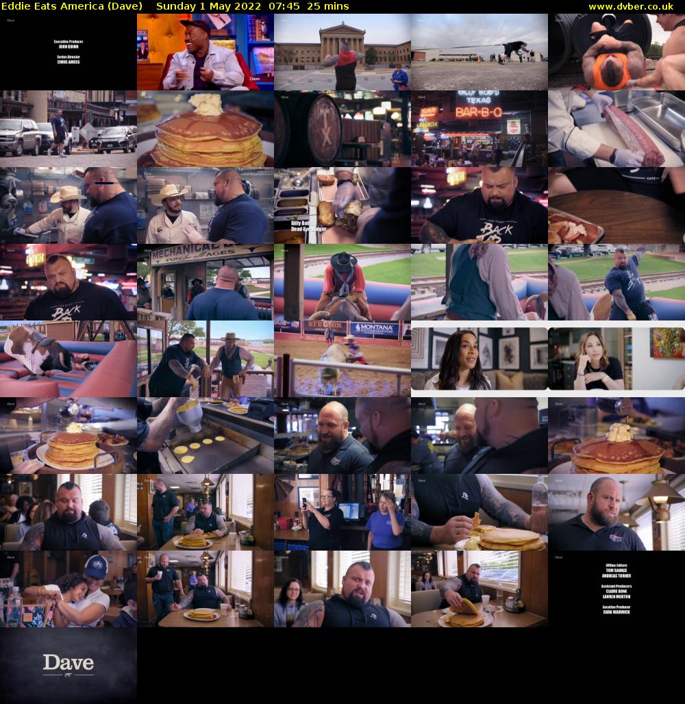 Eddie Eats America (Dave) Sunday 1 May 2022 07:45 - 08:10