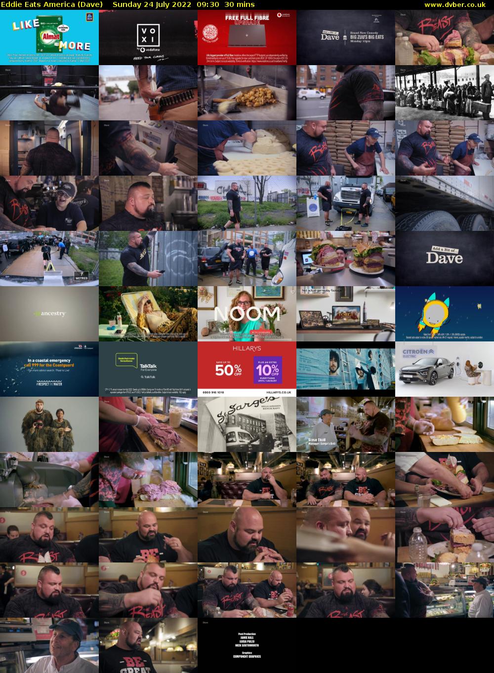 Eddie Eats America (Dave) Sunday 24 July 2022 09:30 - 10:00