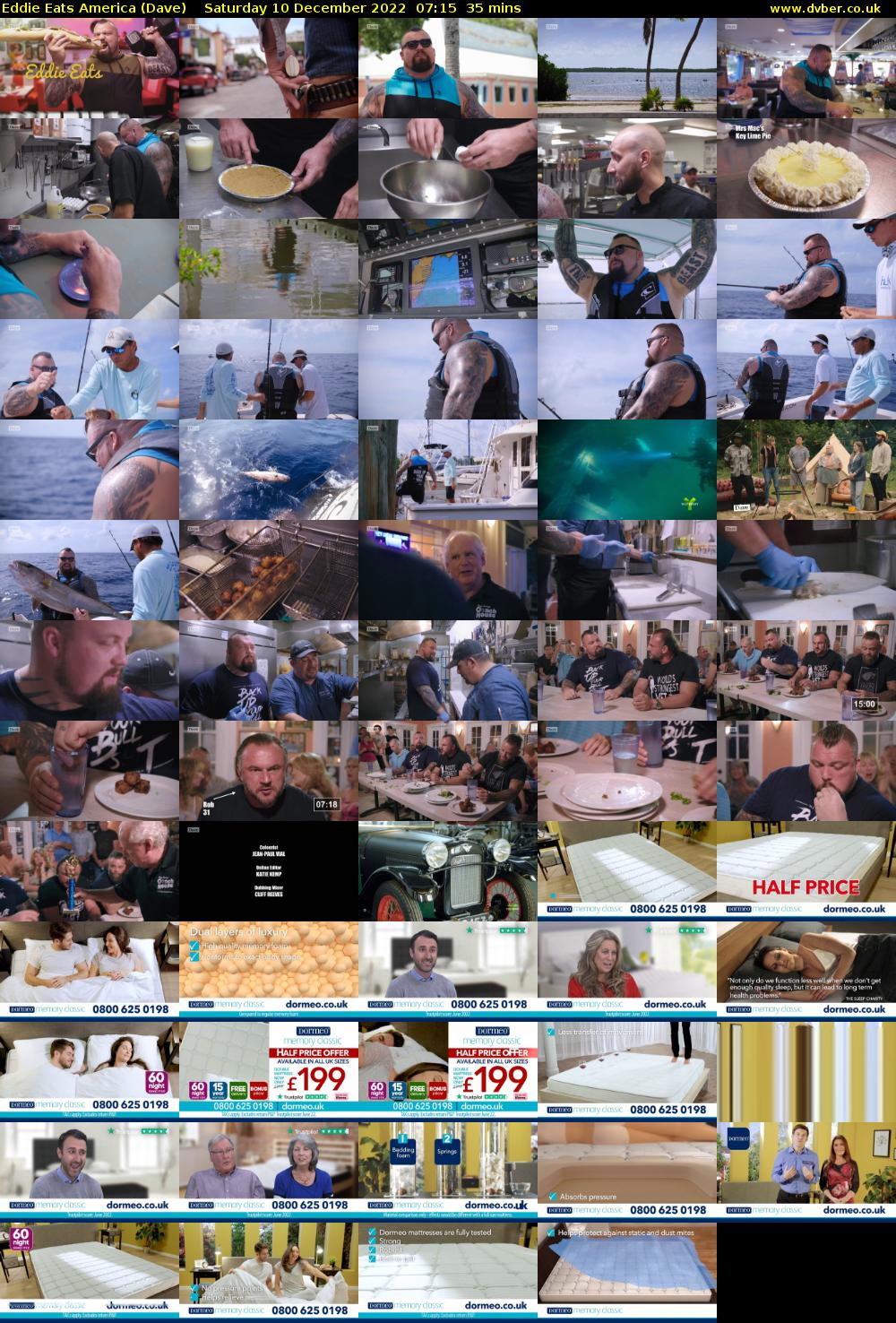 Eddie Eats America (Dave) Saturday 10 December 2022 07:15 - 07:50