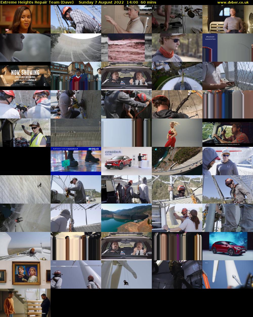Extreme Heights Repair Team (Dave) Sunday 7 August 2022 14:00 - 15:00