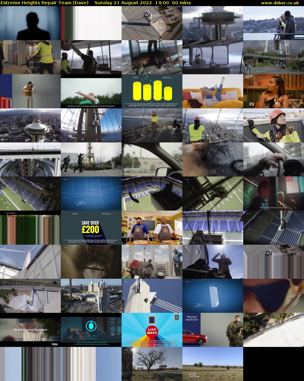 Extreme Heights Repair Team (Dave) Sunday 21 August 2022 14:00 - 15:00