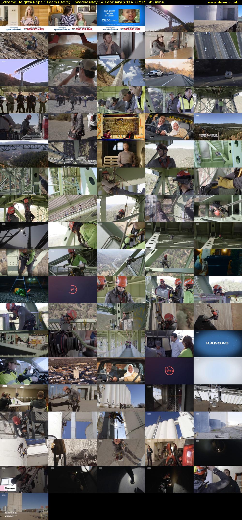Extreme Heights Repair Team (Dave) Wednesday 14 February 2024 07:15 - 08:00