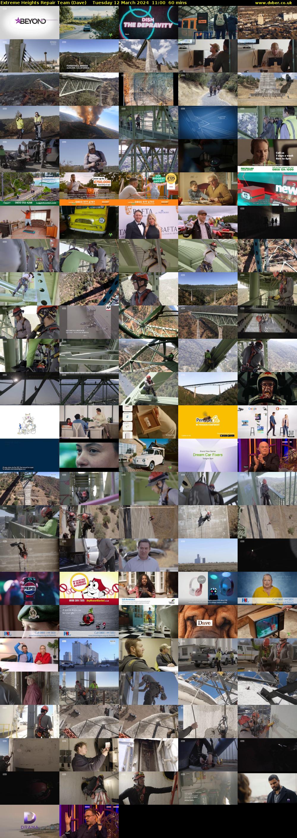 Extreme Heights Repair Team (Dave) Tuesday 12 March 2024 11:00 - 12:00