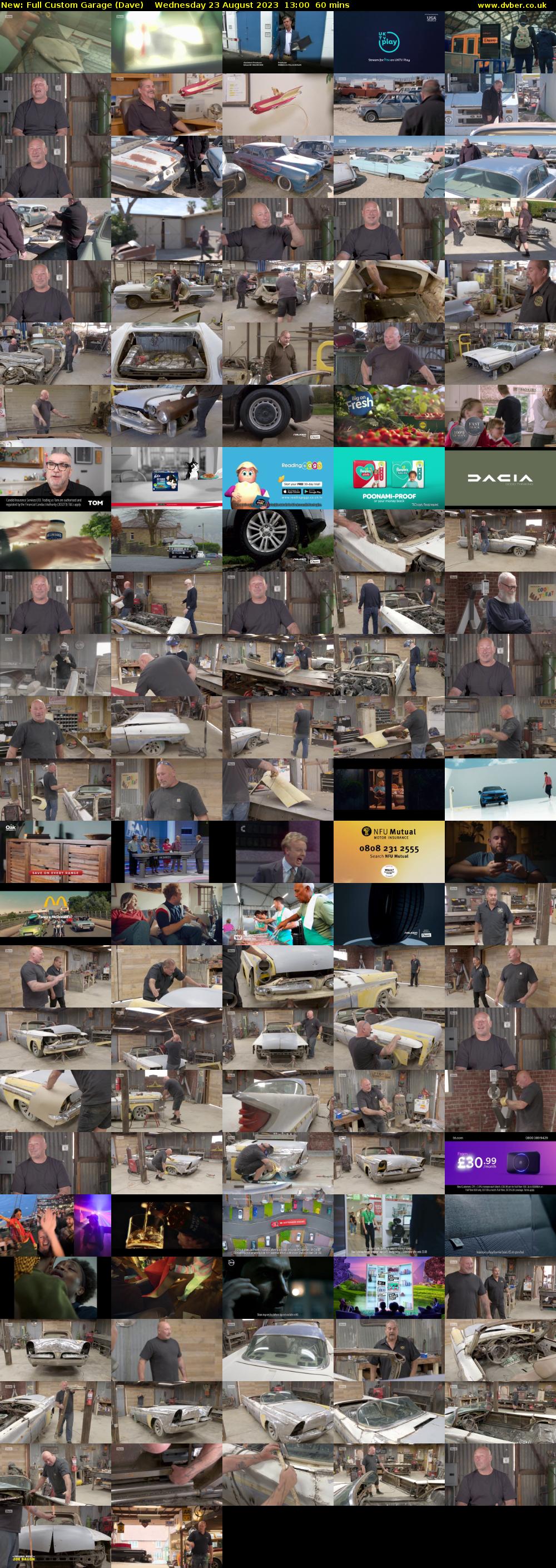 Full Custom Garage (Dave) Wednesday 23 August 2023 13:00 - 14:00