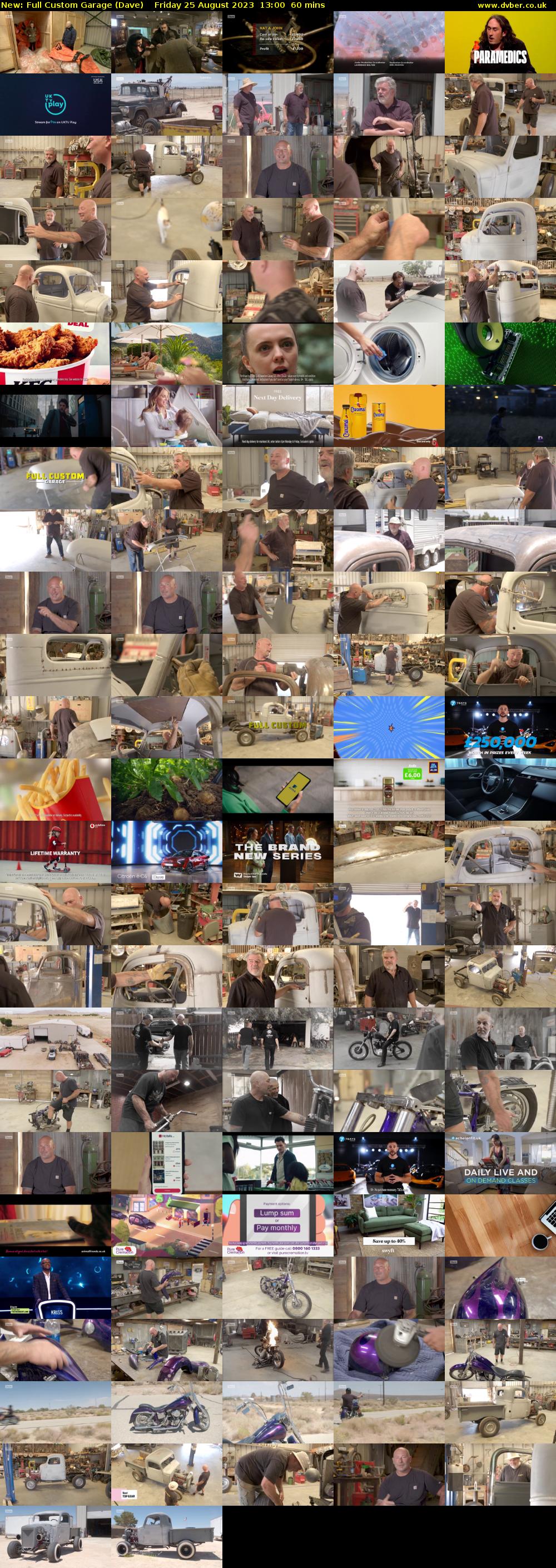 Full Custom Garage (Dave) Friday 25 August 2023 13:00 - 14:00