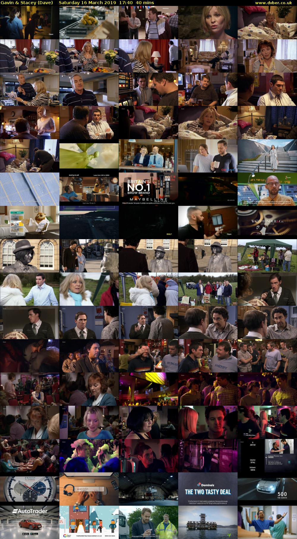 Gavin & Stacey (Dave) Saturday 16 March 2019 17:40 - 18:20