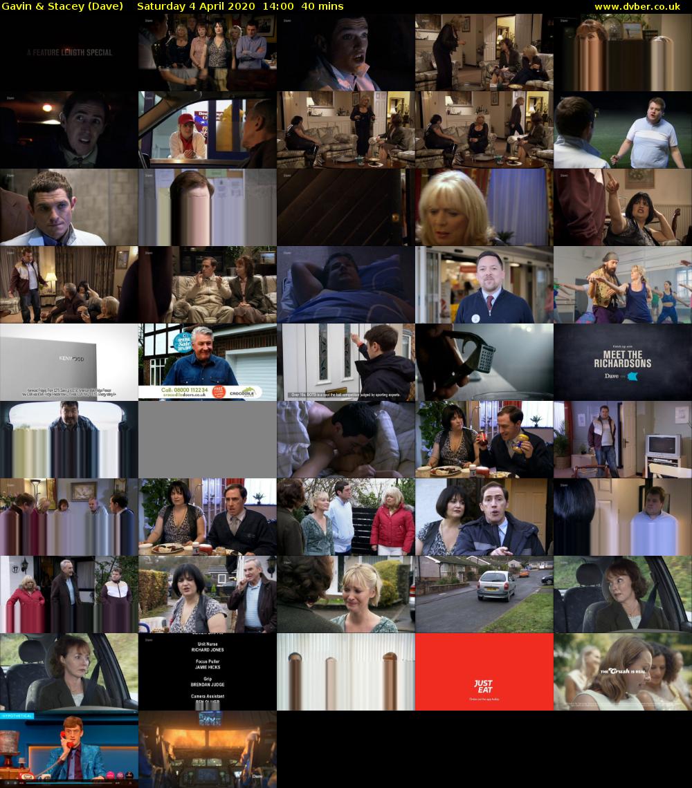 Gavin & Stacey (Dave) Saturday 4 April 2020 14:00 - 14:40