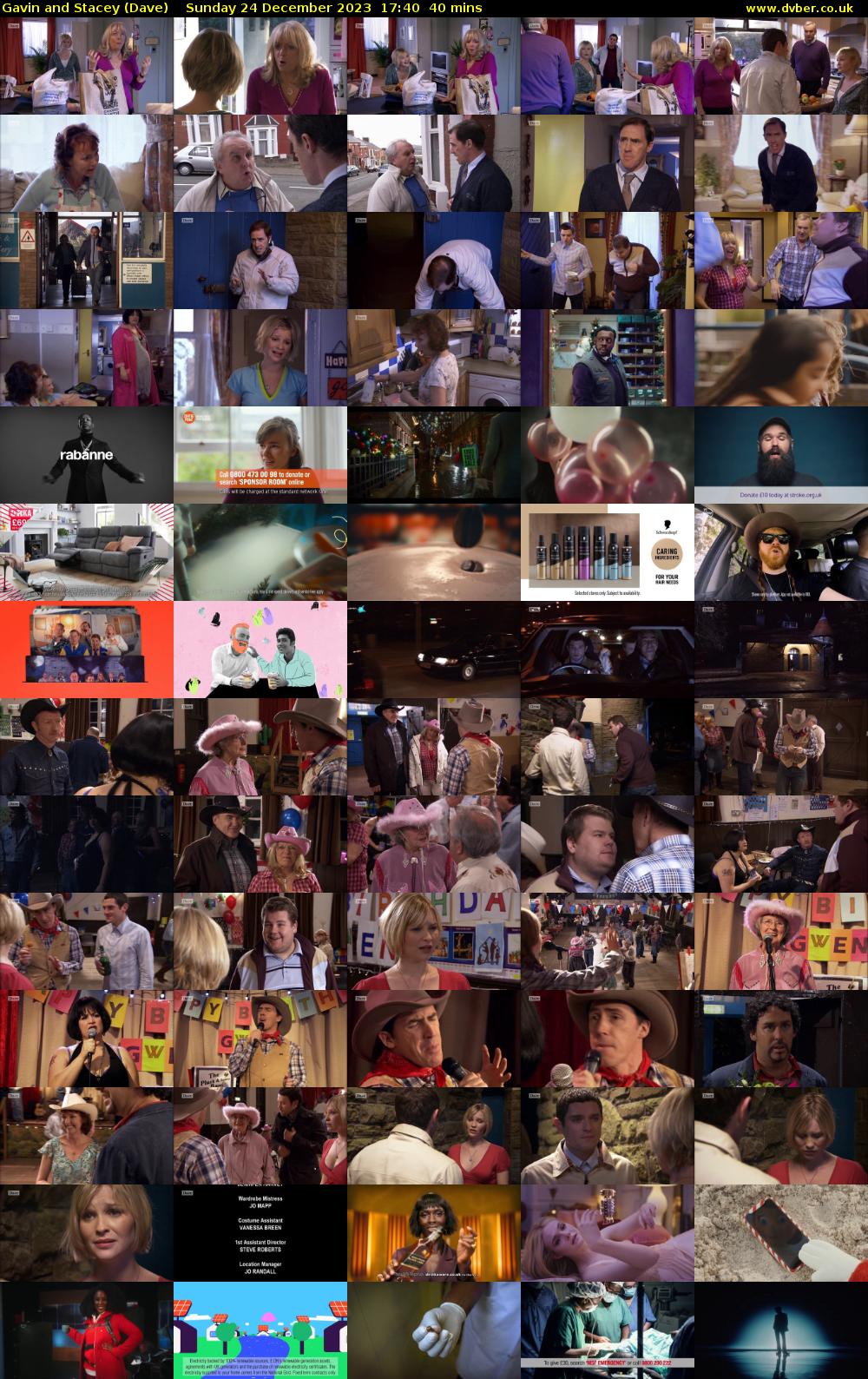 Gavin and Stacey (Dave) Sunday 24 December 2023 17:40 - 18:20