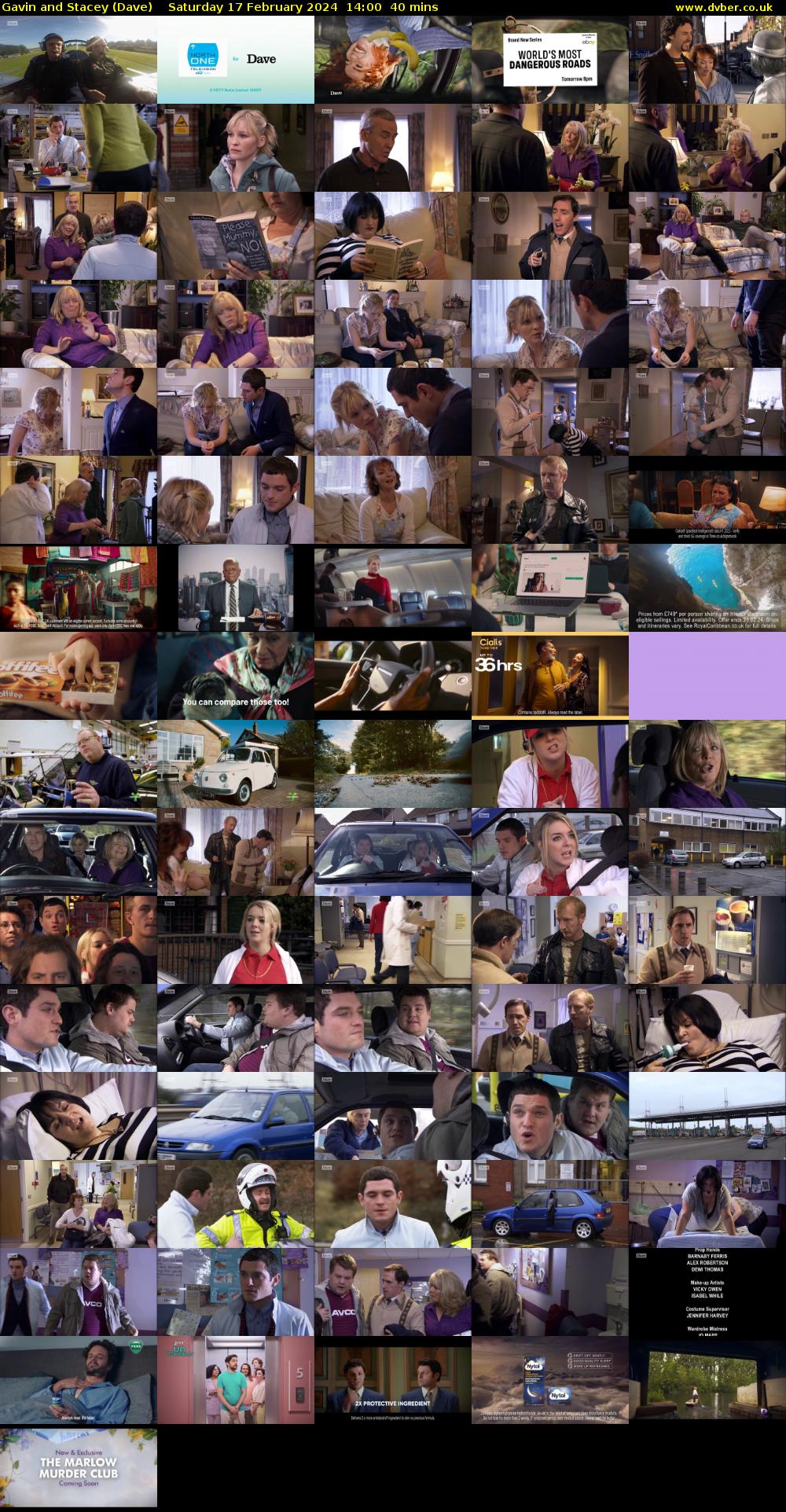 Gavin and Stacey (Dave) Saturday 17 February 2024 14:00 - 14:40