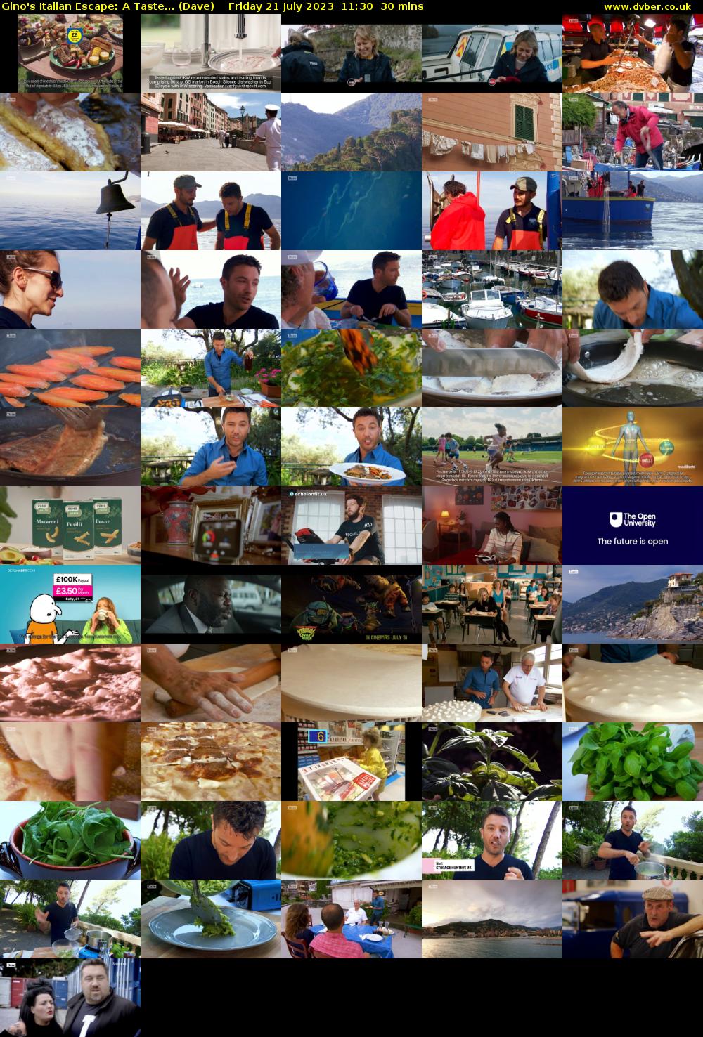 Gino's Italian Escape: A Taste... (Dave) Friday 21 July 2023 11:30 - 12:00