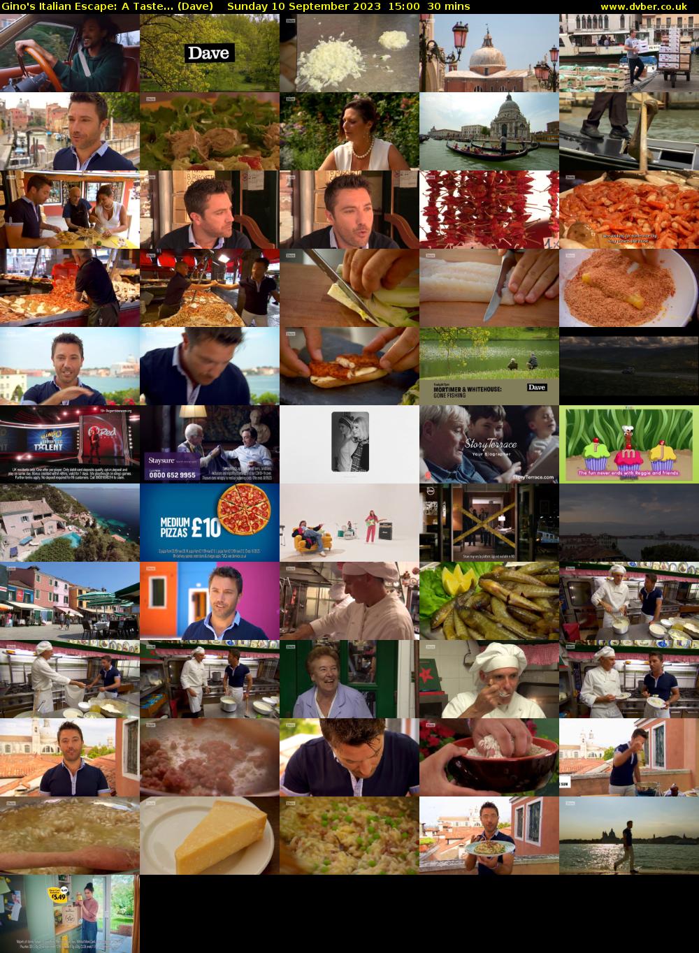 Gino's Italian Escape: A Taste... (Dave) Sunday 10 September 2023 15:00 - 15:30