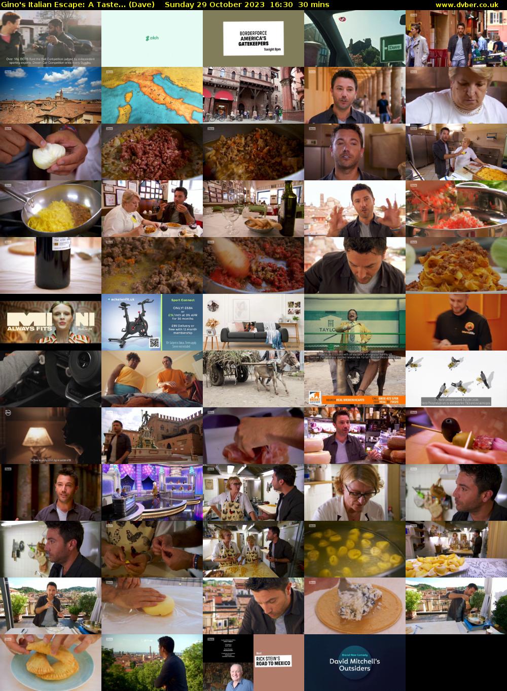 Gino's Italian Escape: A Taste... (Dave) Sunday 29 October 2023 16:30 - 17:00