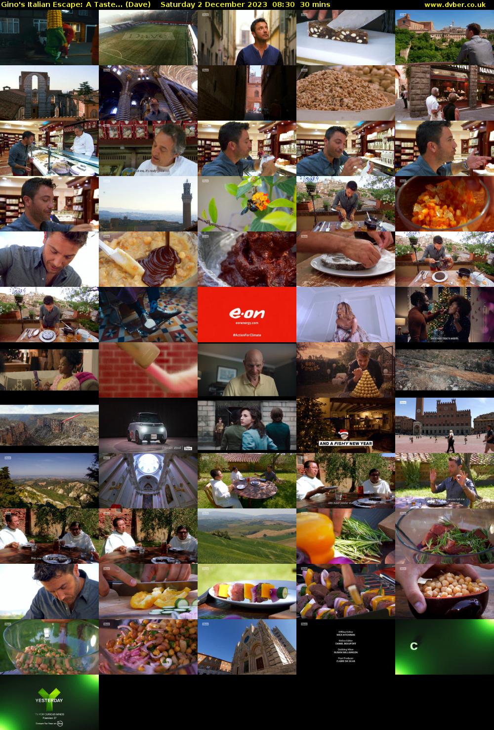 Gino's Italian Escape: A Taste... (Dave) Saturday 2 December 2023 08:30 - 09:00