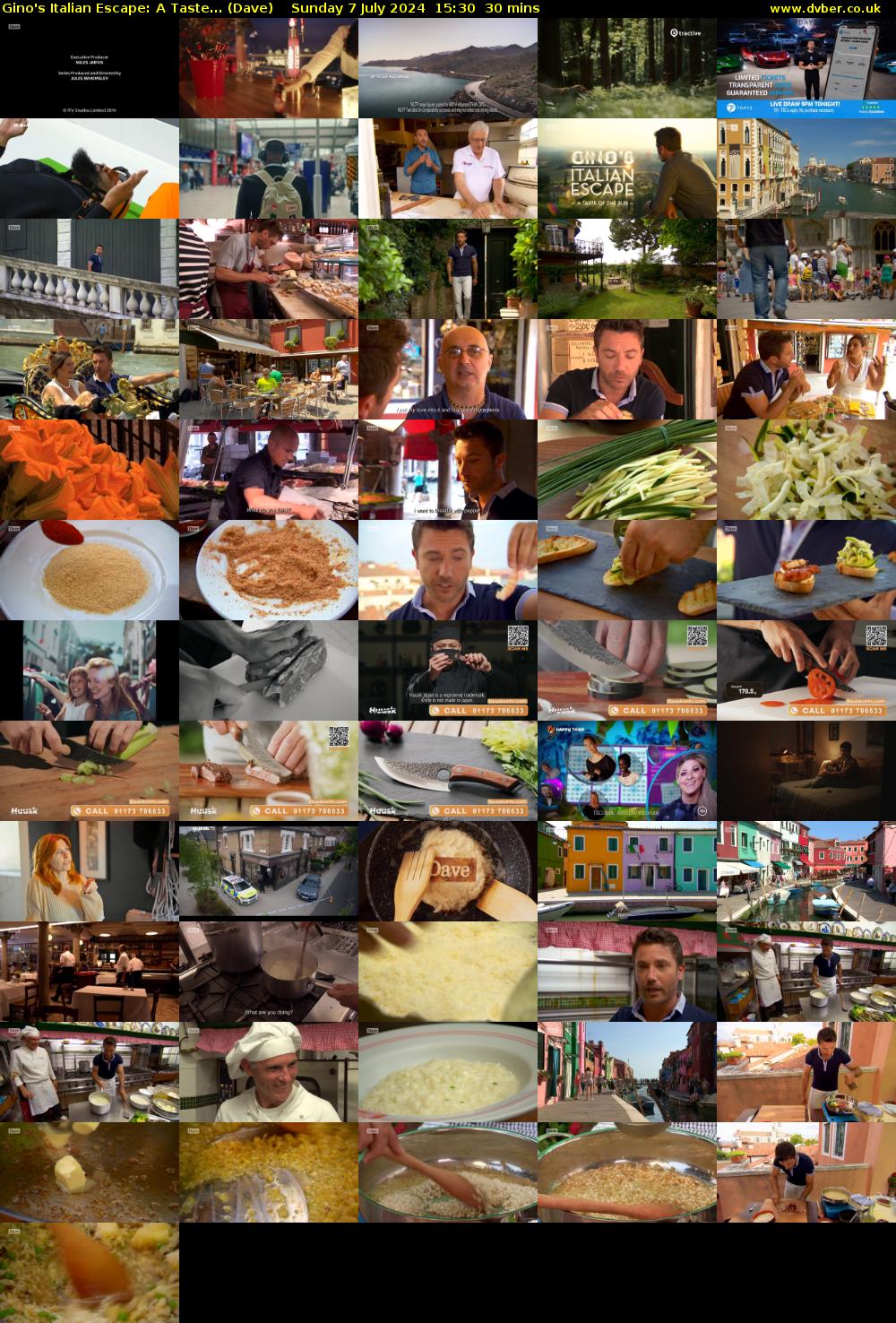 Gino's Italian Escape: A Taste... (Dave) Sunday 7 July 2024 15:30 - 16:00