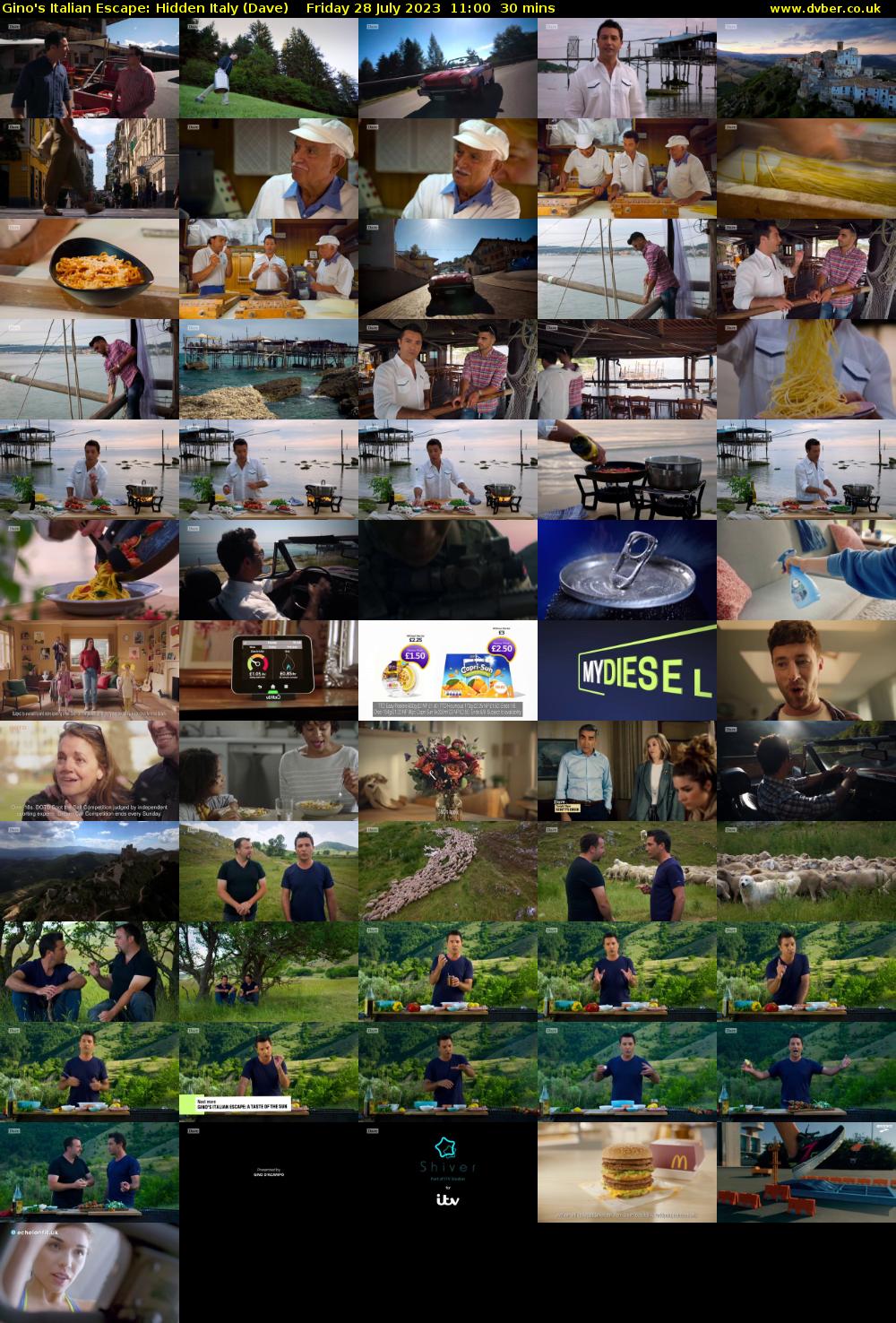 Gino's Italian Escape: Hidden Italy (Dave) Friday 28 July 2023 11:00 - 11:30