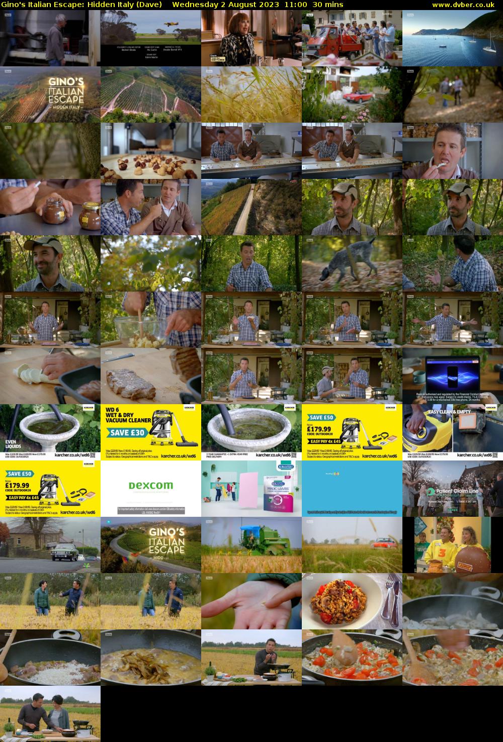 Gino's Italian Escape: Hidden Italy (Dave) Wednesday 2 August 2023 11:00 - 11:30