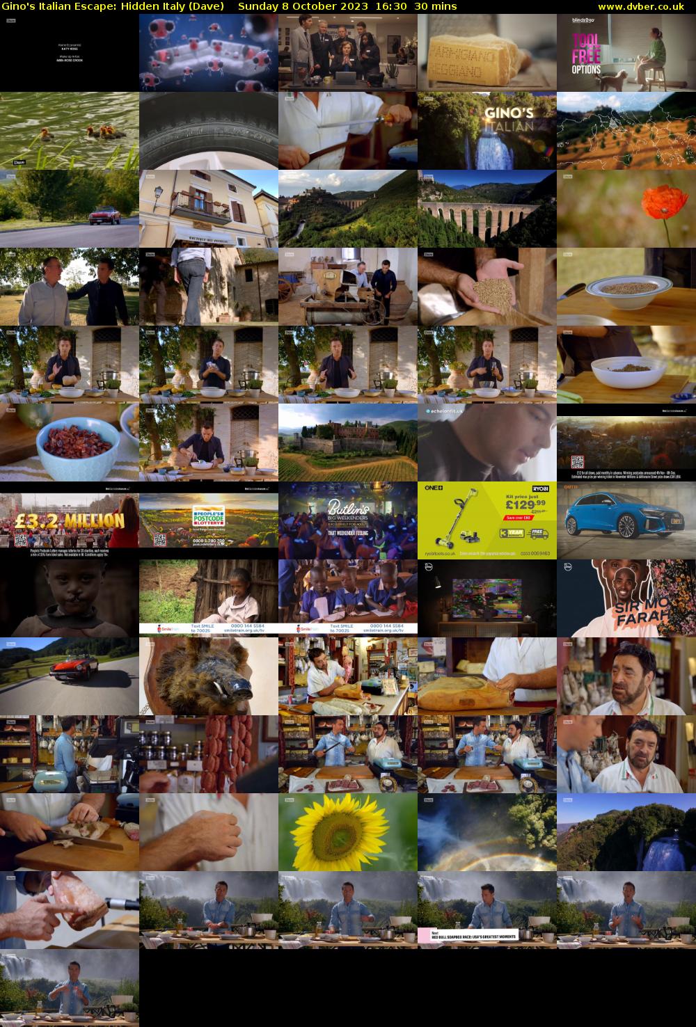 Gino's Italian Escape: Hidden Italy (Dave) Sunday 8 October 2023 16:30 - 17:00