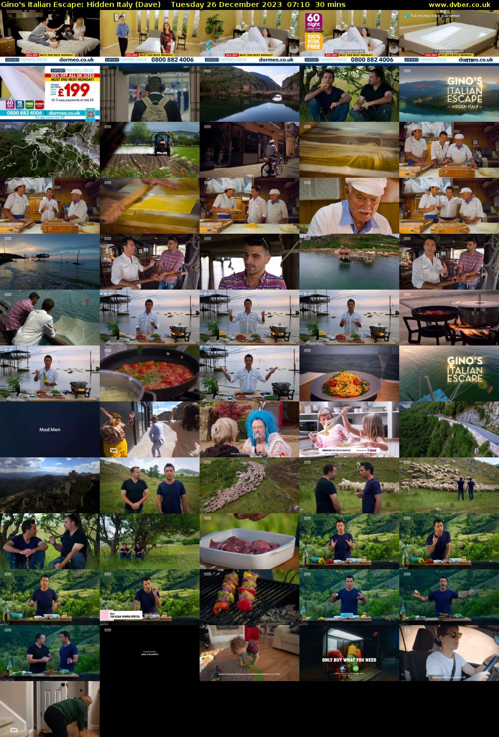 Gino's Italian Escape: Hidden Italy (Dave) Tuesday 26 December 2023 07:10 - 07:40