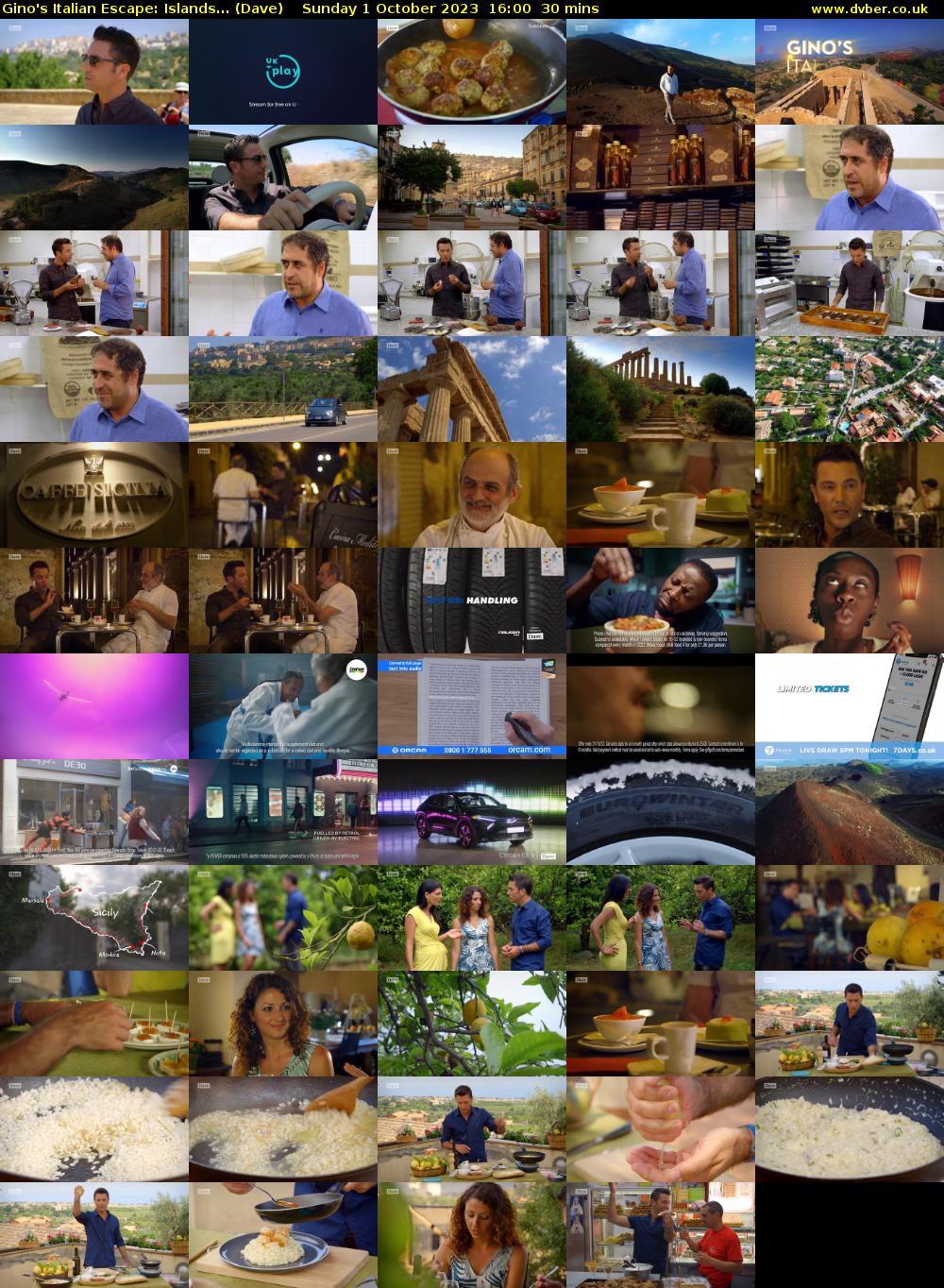 Gino's Italian Escape: Islands... (Dave) Sunday 1 October 2023 16:00 - 16:30