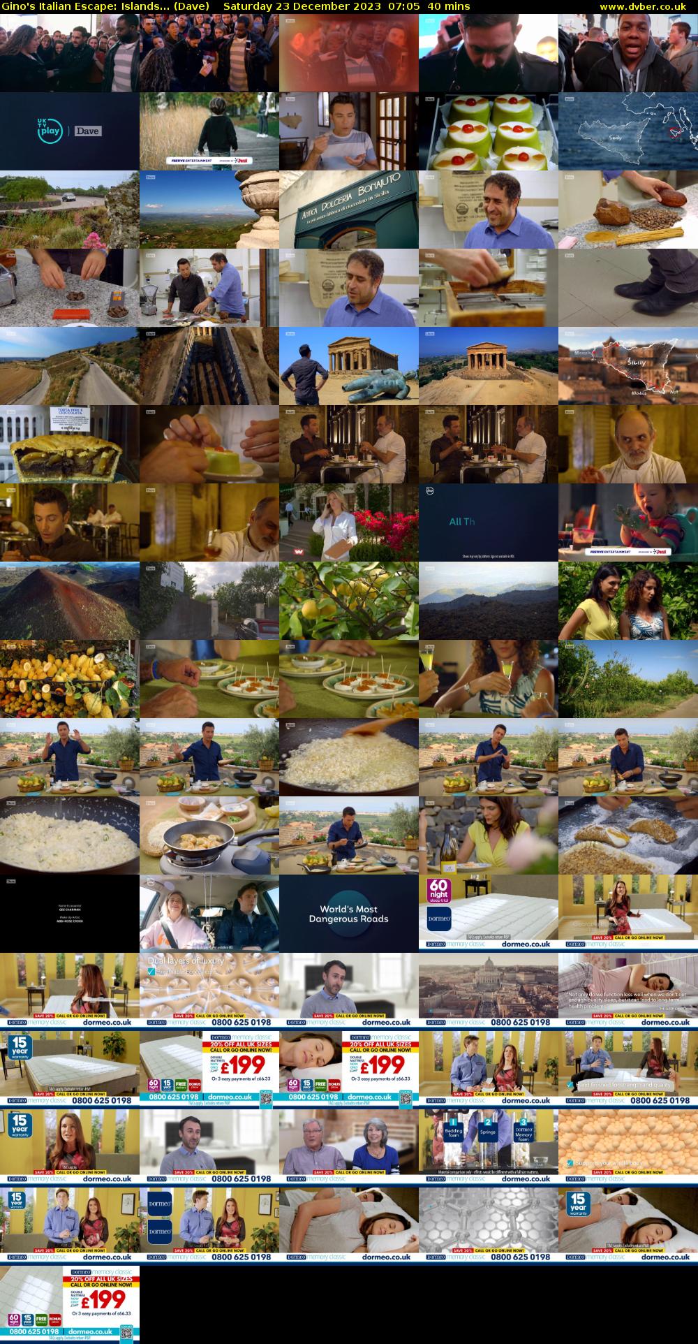 Gino's Italian Escape: Islands... (Dave) Saturday 23 December 2023 07:05 - 07:45