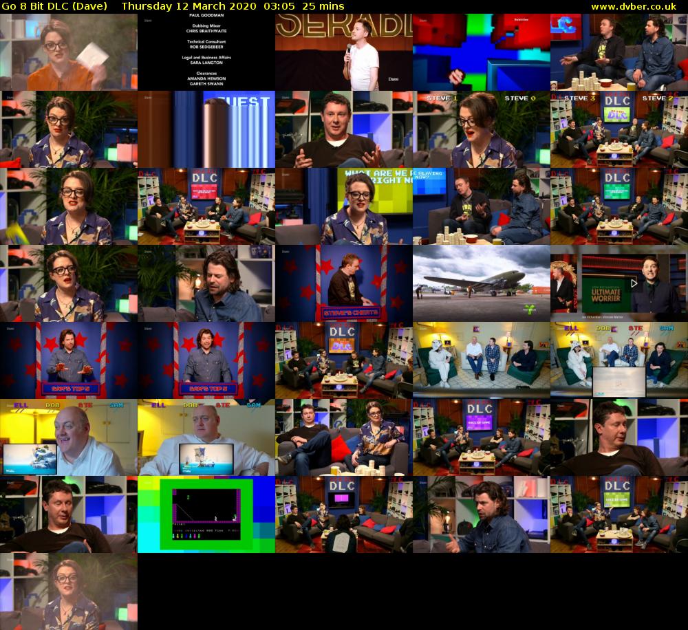 Go 8 Bit DLC (Dave) Thursday 12 March 2020 03:05 - 03:30