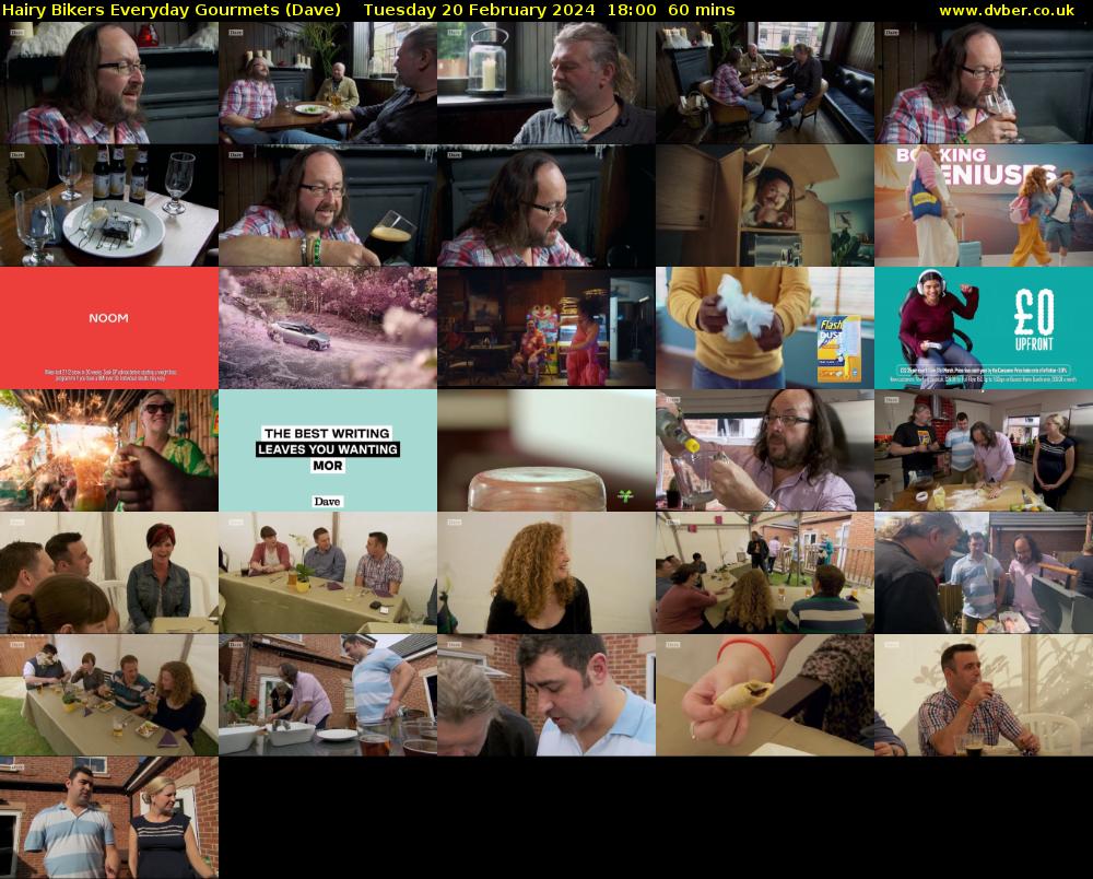 Hairy Bikers Everyday Gourmets (Dave) Tuesday 20 February 2024 18:00 - 19:00