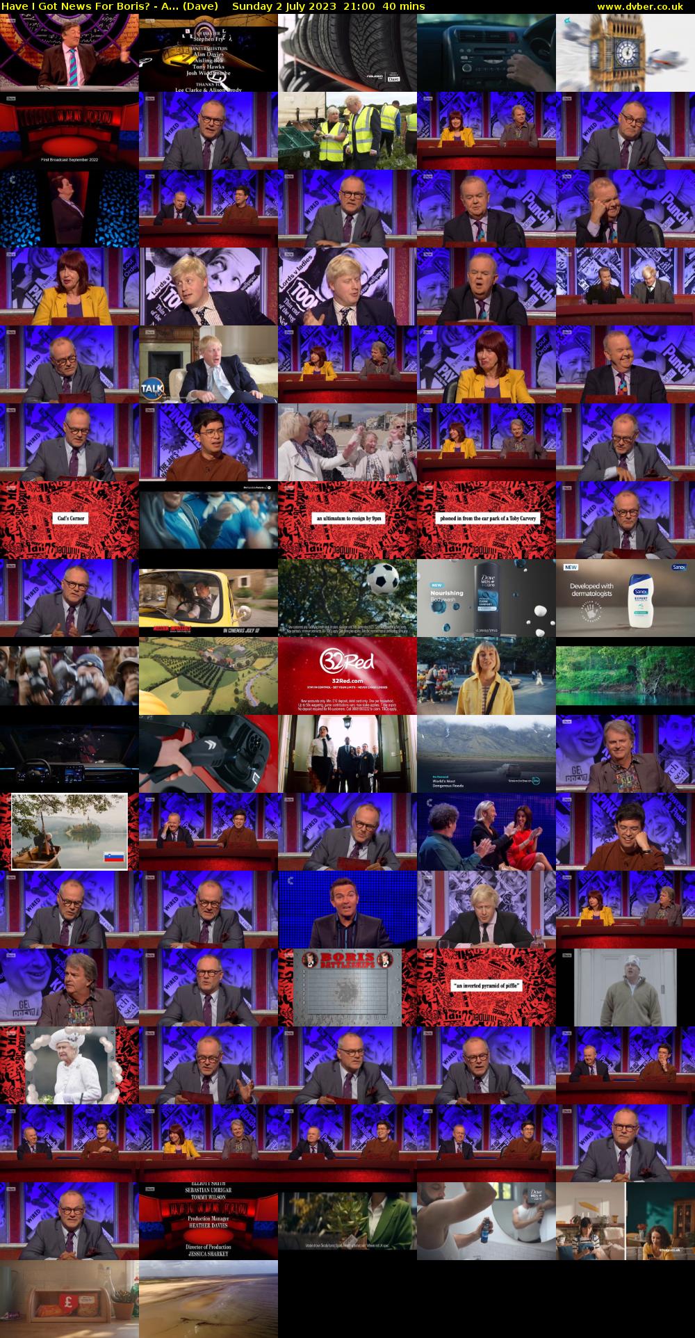 Have I Got News For Boris? - A... (Dave) Sunday 2 July 2023 21:00 - 21:40