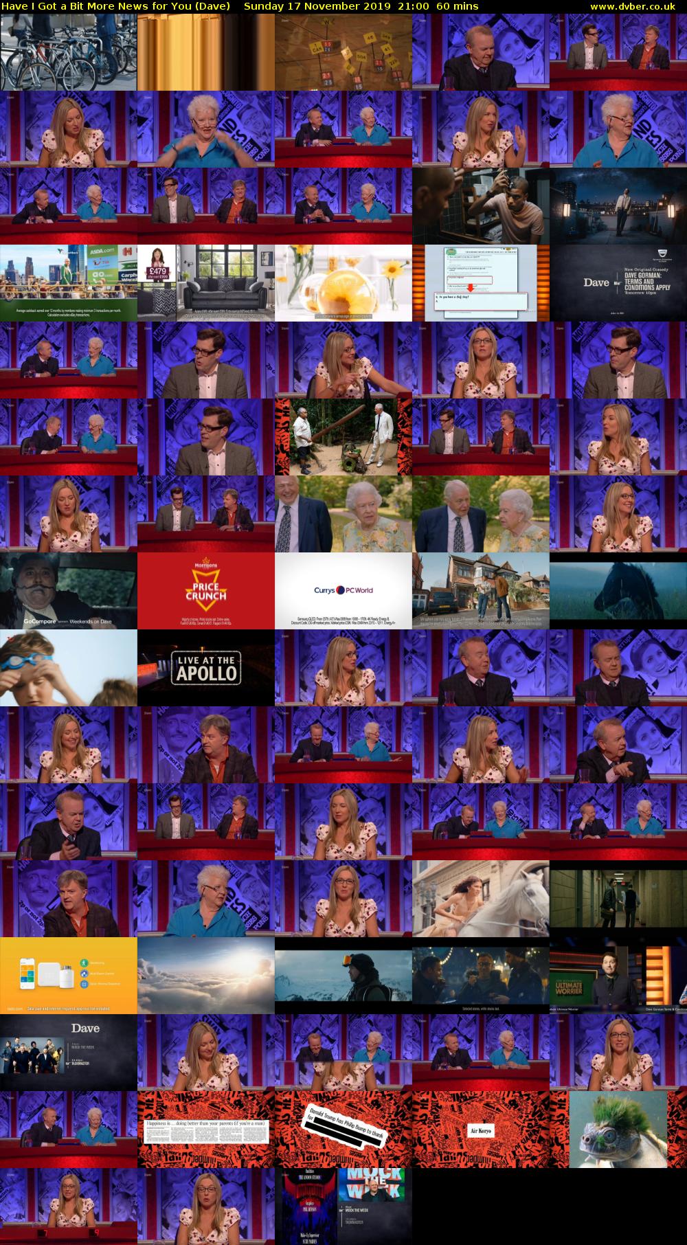 Have I Got a Bit More News for You (Dave) Sunday 17 November 2019 21:00 - 22:00