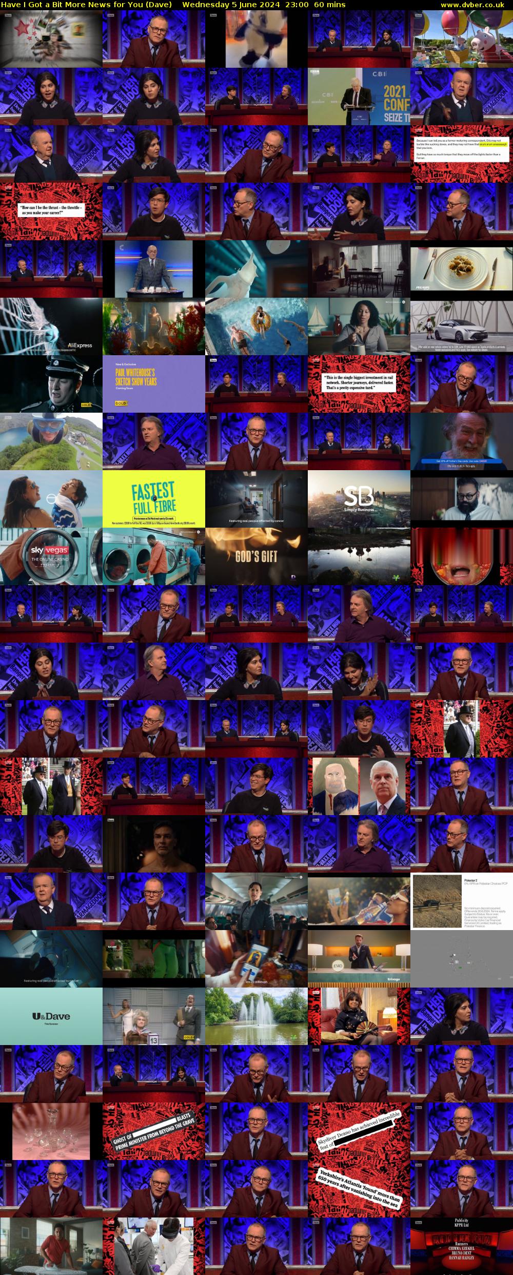 Have I Got a Bit More News for You (Dave) Wednesday 5 June 2024 23:00 - 00:00