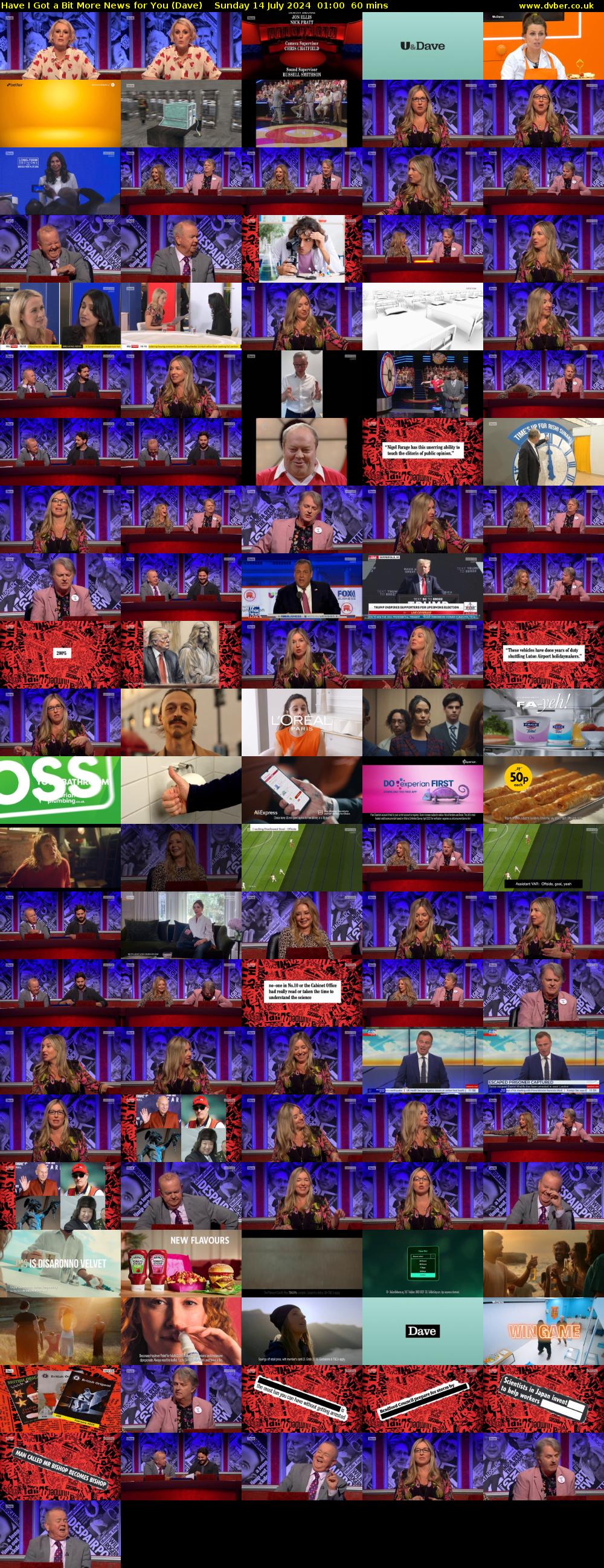 Have I Got a Bit More News for You (Dave) Sunday 14 July 2024 01:00 - 02:00