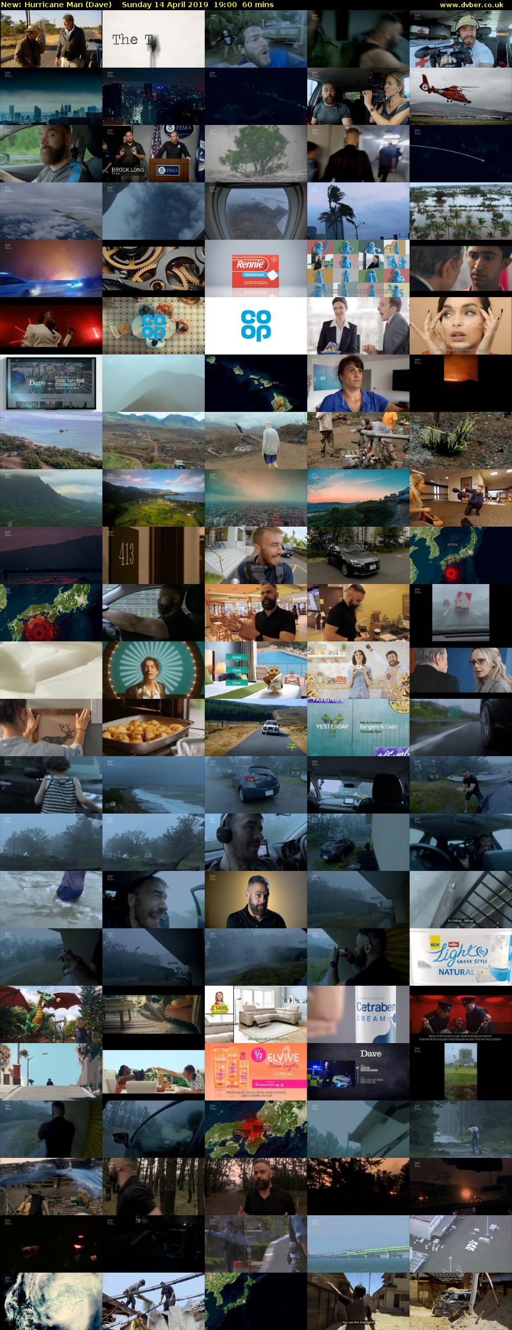 Hurricane Man (Dave) Sunday 14 April 2019 19:00 - 20:00