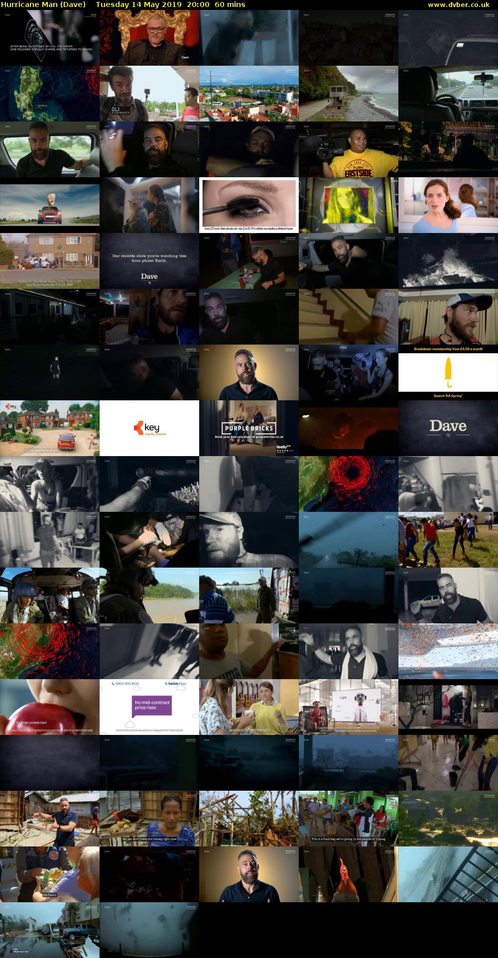 Hurricane Man (Dave) Tuesday 14 May 2019 20:00 - 21:00