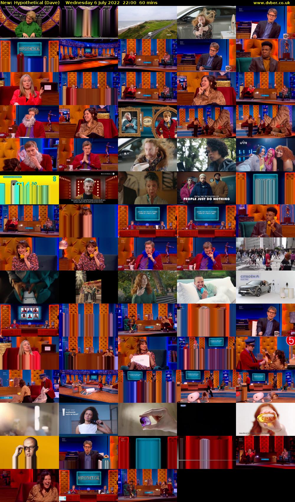 Hypothetical (Dave) Wednesday 6 July 2022 22:00 - 23:00