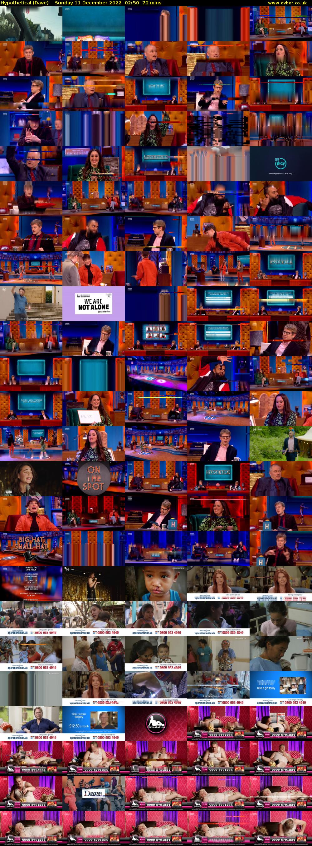 Hypothetical (Dave) Sunday 11 December 2022 02:50 - 04:00